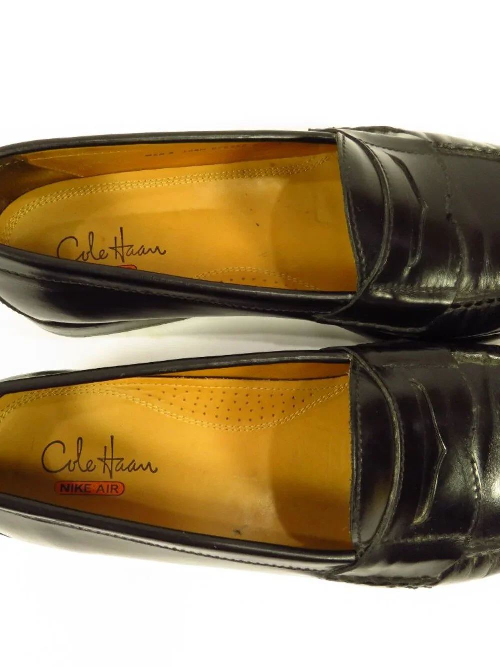 Mens Leather Penny Loafers Cole Haan Nike Air size 10 1/2M